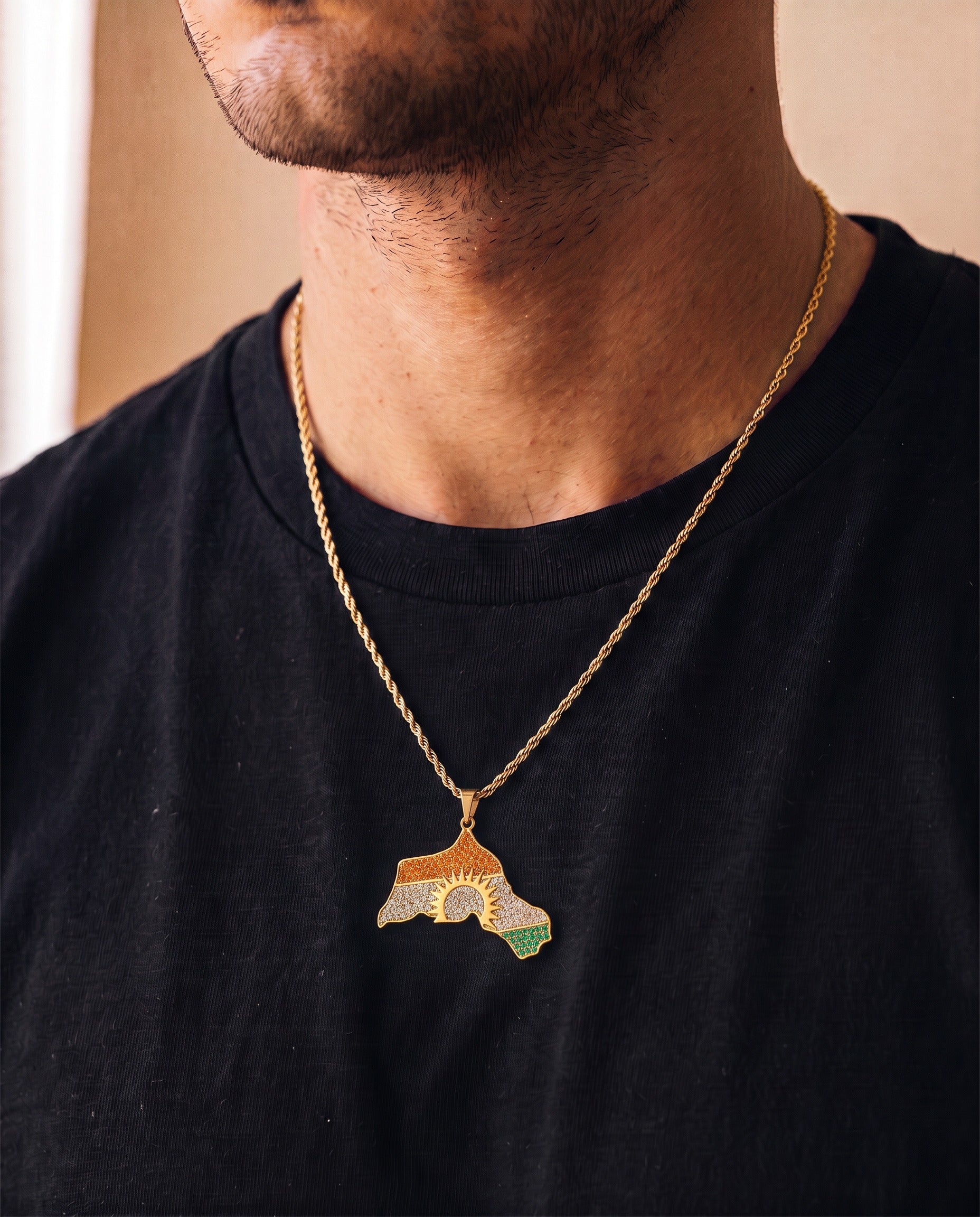 Kurdistan Necklace 18K Gold Plated | Men