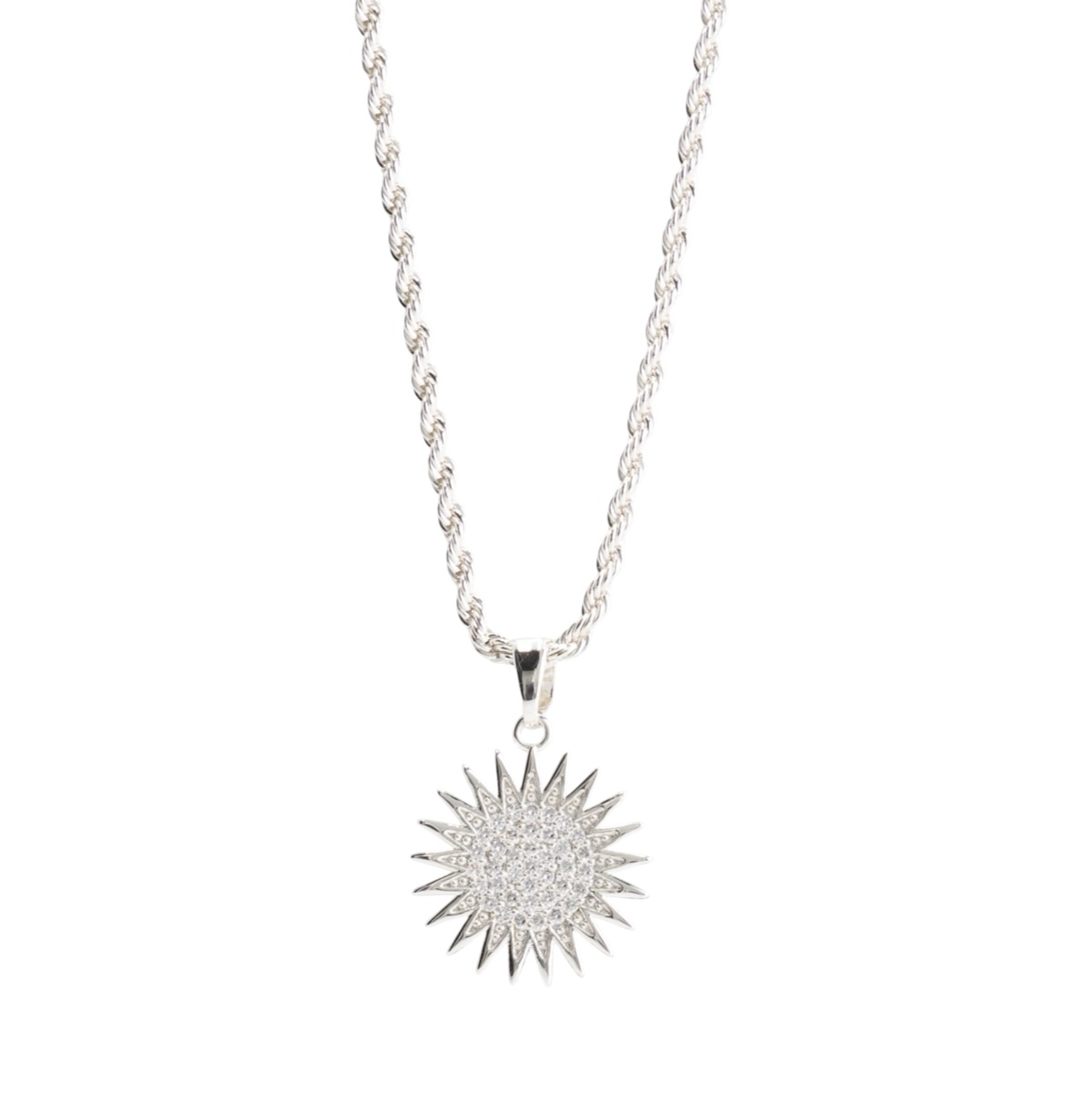 Kurdistan Sonne Kette Silber | Herren