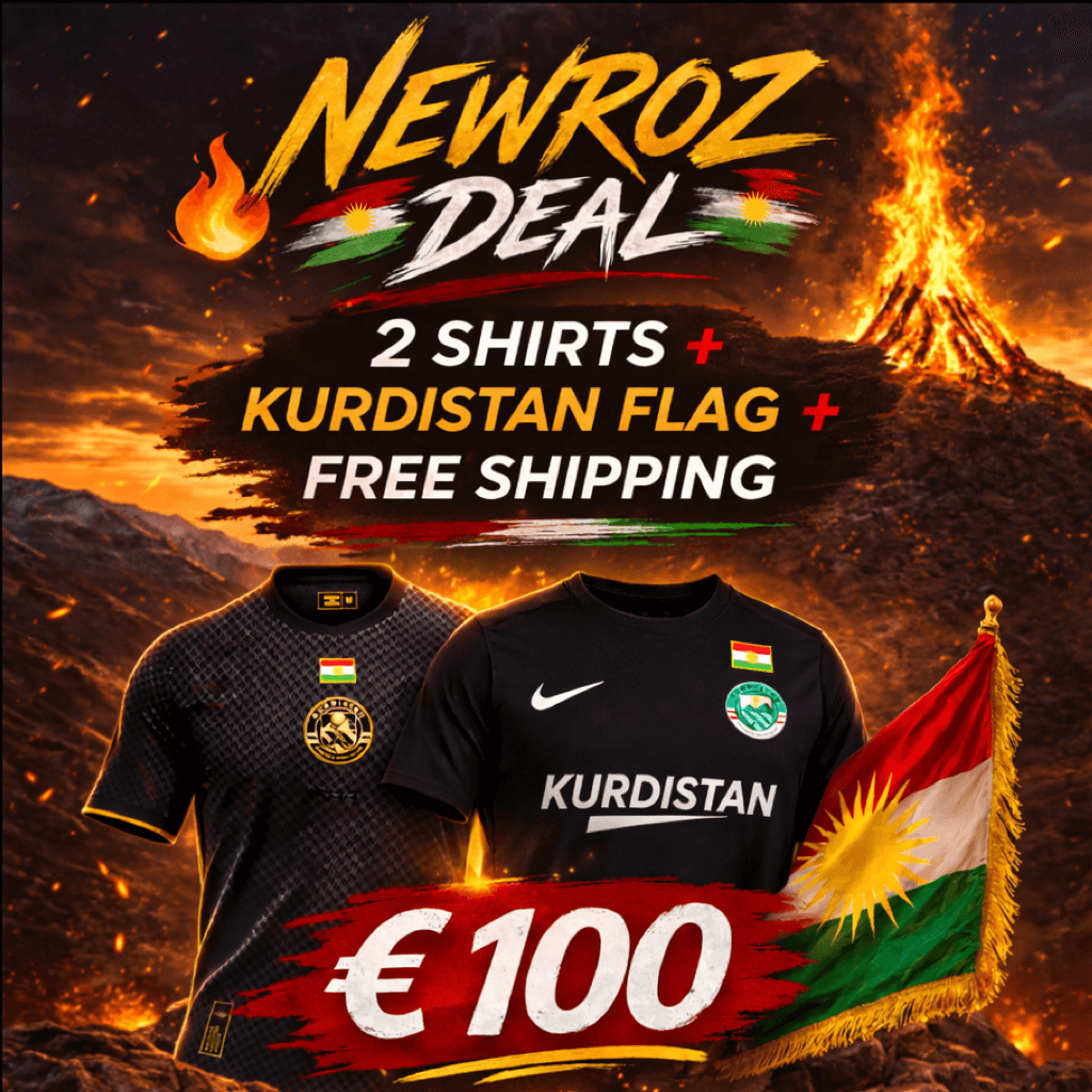 2 Shirts + Kurdistan Flag + Free Shipping