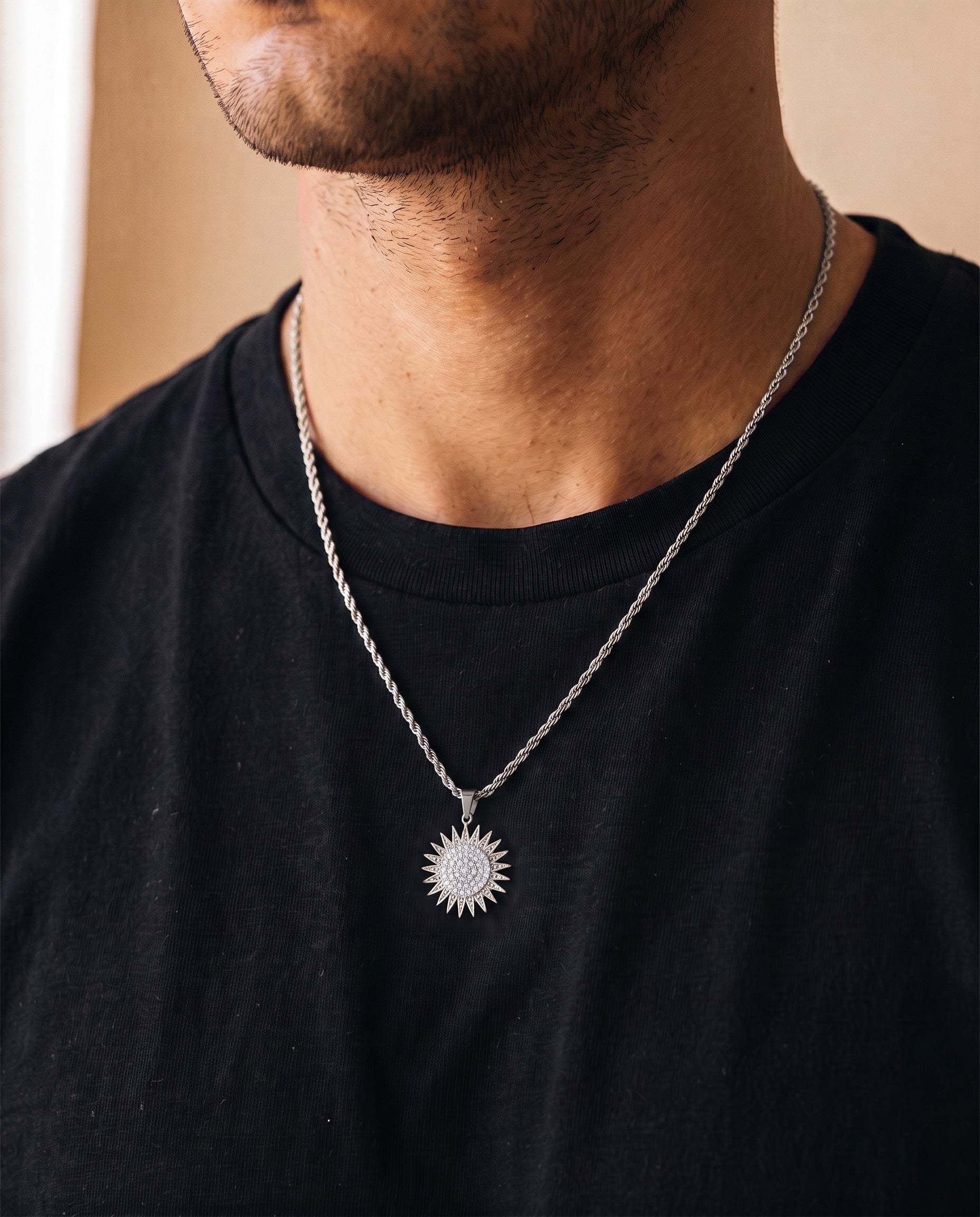 Kurdistan Warrior Necklace Silver Plated