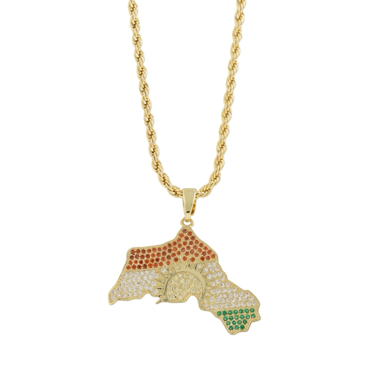 Kurdistan Necklace 18K Gold Plated | Men