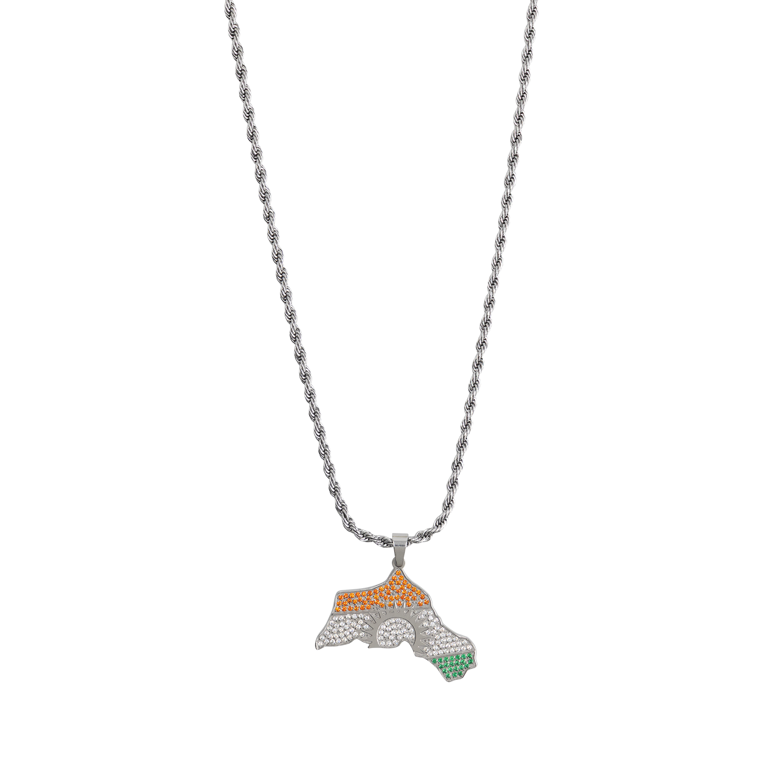 Kurdistan Necklace Silver Plated | Men