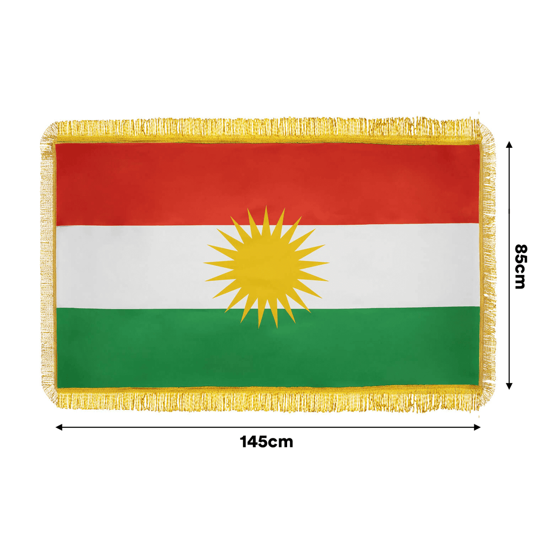 Drapeau du Kurdistan 145x85cm